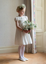 Diana Special Occasion Dress with Madonna Lily Hand Smocking