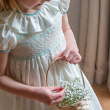 Diana Special Occasion Dress with Lily of the Valley Hand Smocking