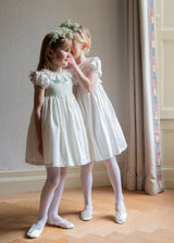 Diana Special Occasion Dress with Madonna Lily Hand Smocking