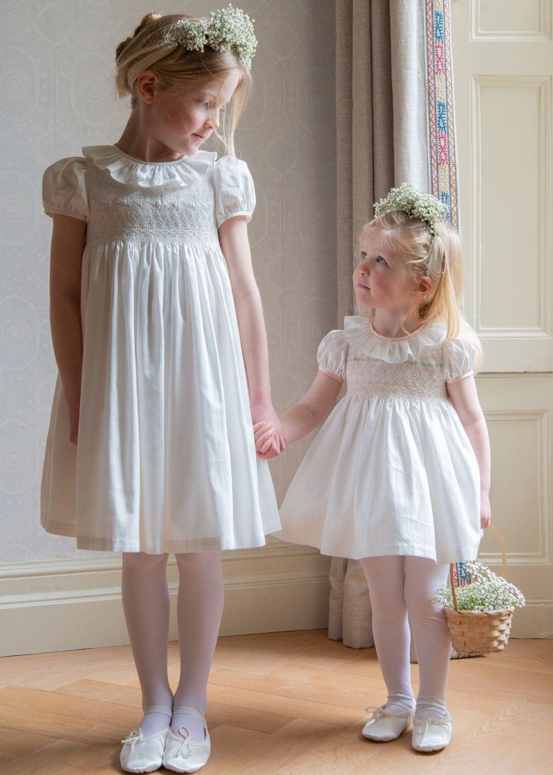Diana Special Occasion Dress with Seashell Hand Smocking