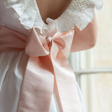 Grace Dress with Pearl Hand Smocking and Silk Sash