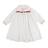 Nightingale Dress Moonstone with Antique Lace Hand Smocking