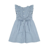 Pavlova Dress Gustavian Gingham with Lemon Drop Hand Smocking