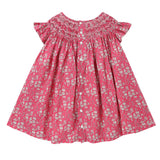 2-3 & 4-6y Queen Victoria Dress with Watermelon High Hand Smocking made with Liberty Capel Fabric
