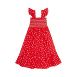 Rachel Carson Dress Funky Dalmatian with Jammy Dodger Hand Smocking