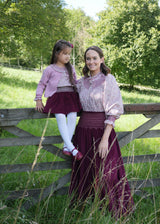 Scholl Women's Blouse with Fallen Leaves Hand Smocking made with Liberty Ava Edition 14
