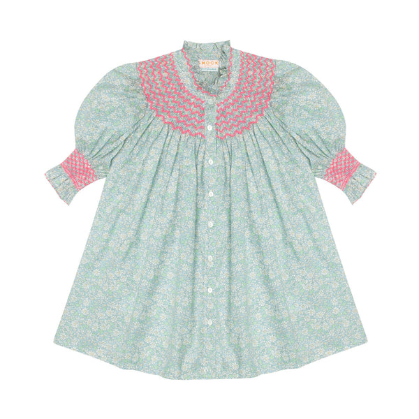 Scholl Women's Short Sleeve Blouse with Barbilicious Hand Smocking made with Libety Alice W Edition 24