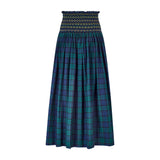 Sullivan Women's Skirt Black Watch Tartan with Royal Navy Hand Smocking