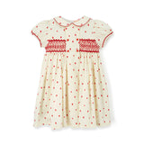 Thatcher Dress Loveheart Cotton Lawn with My Funny Little Valentine Hand Smocking