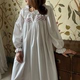 Mother Teresa Women's Nursing & Maternity Dress Long Sleeves with Mermaid Tail Kir Royale Hand Smocking