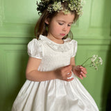 Diana Special Occasion Dress with Madonna Lily Hand Smocking