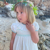 Diana Special Occasion Dress with Lily of the Valley Hand Smocking