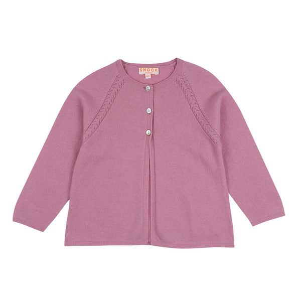 Keller Cashmere Cardigan Tea Rose