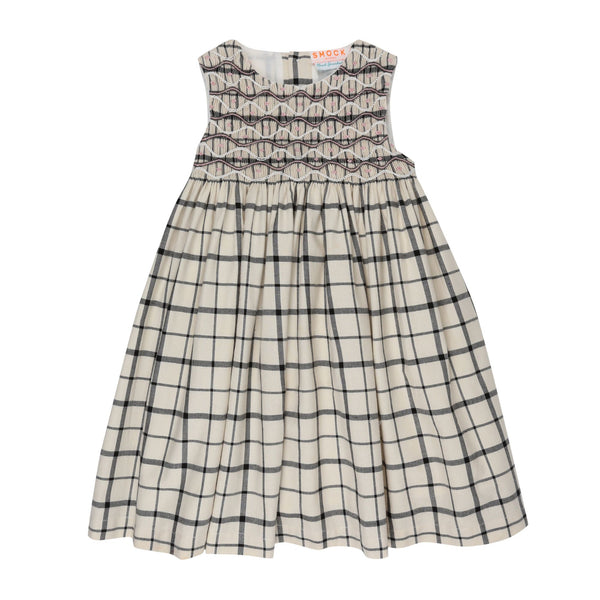 6-8y Tubman Pinafore Checkmate with Palais Royale Hand Smocking